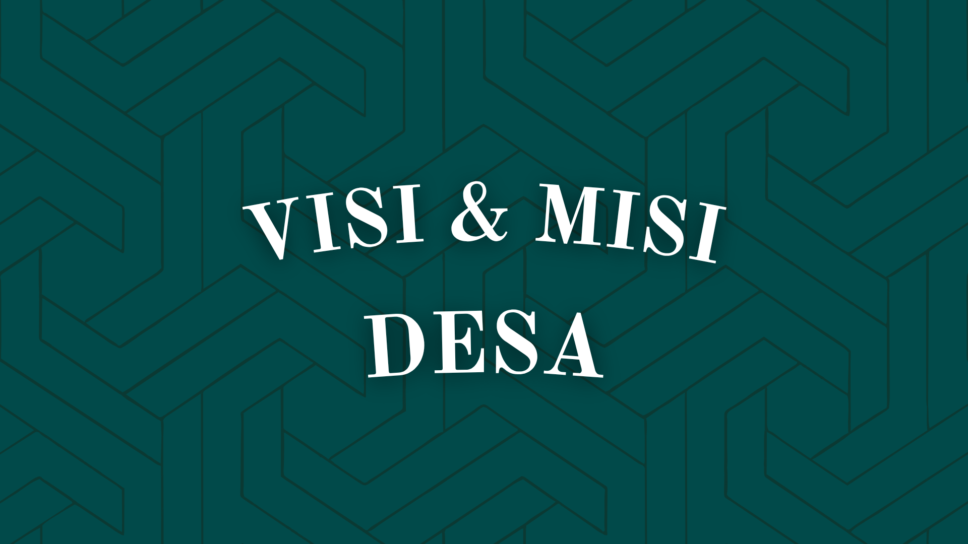 Visi Misi Desa